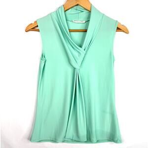 Tiffany & Grey Petite Teal Knotted Tank Top Small